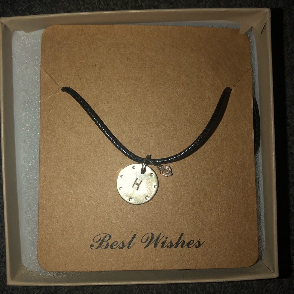 Cute “H” Initial Pendant Necklace